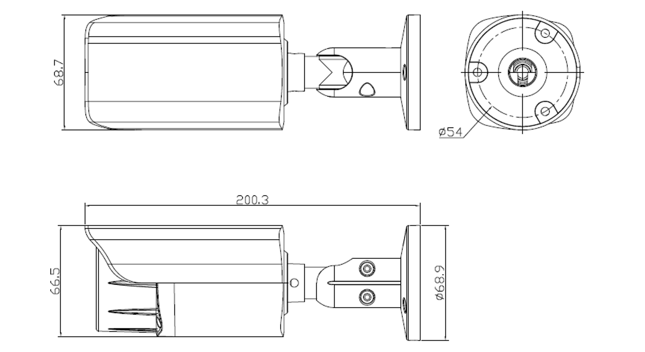 Bullet camera scheme